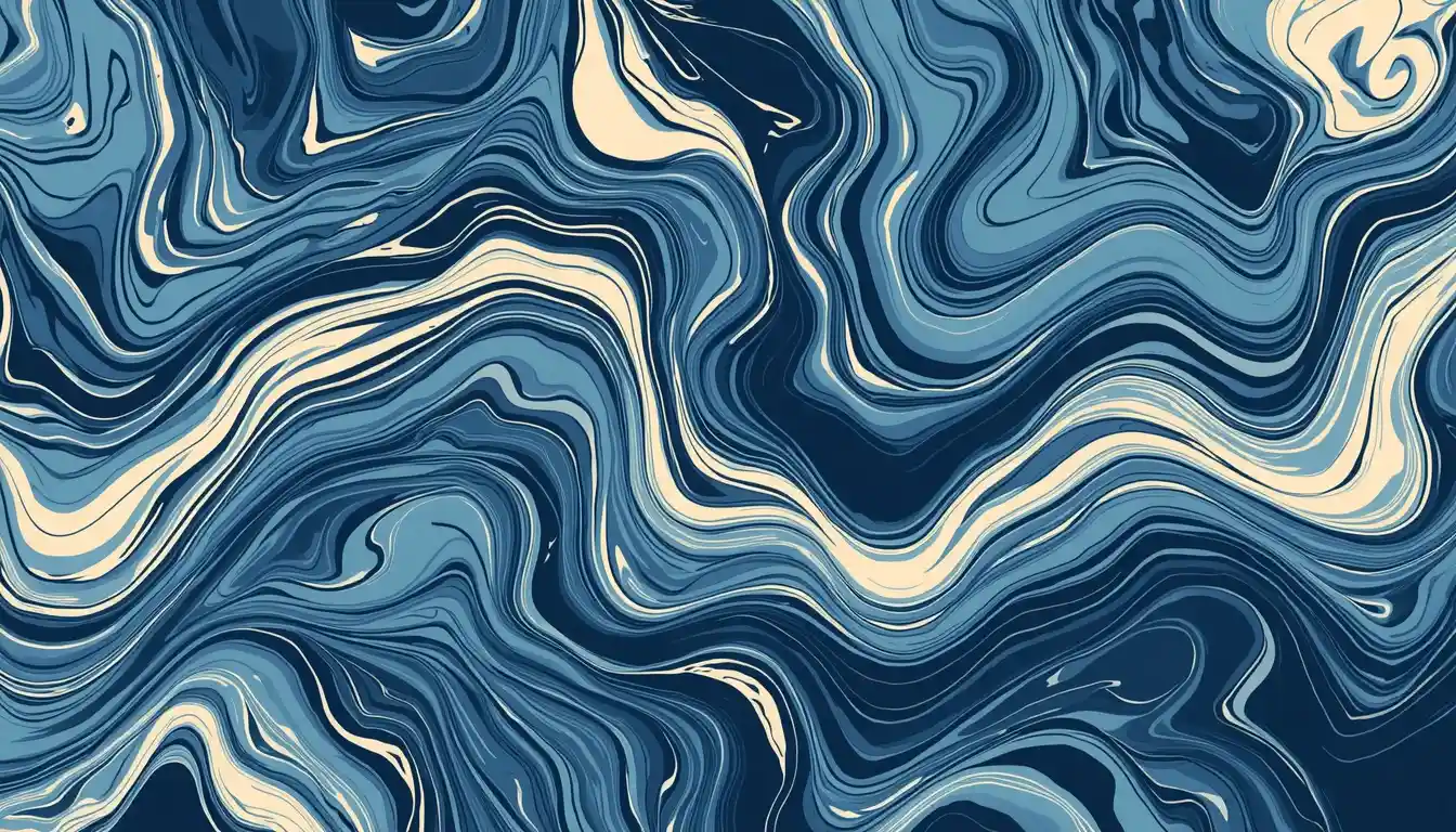 Abstract flowing paths representing personal outdoor movement rhythm
